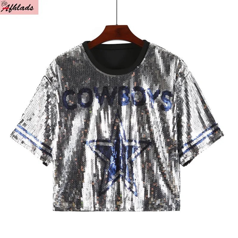 Dallas Cowboys Sequin Top