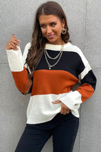 Load image into Gallery viewer, Longing For Fall Color Block Sweater
