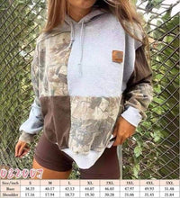 Load image into Gallery viewer, Camo Block Hooded Sweatshirt
