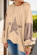 Load image into Gallery viewer, Drawstring Star Long Sleeve Hoodie
