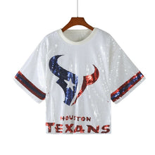 Load image into Gallery viewer, Houston Texans Sequin Top
