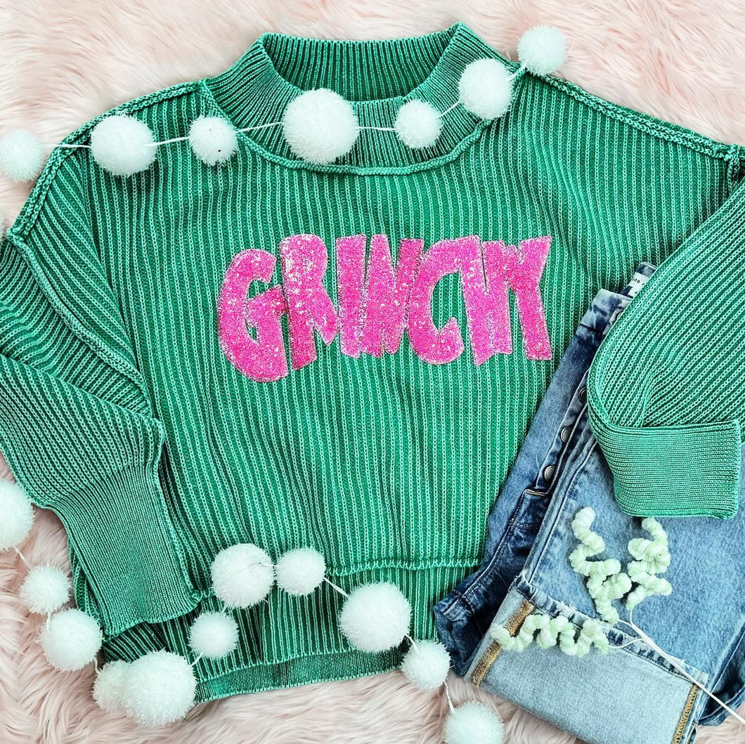 Grinchy Sweater Top