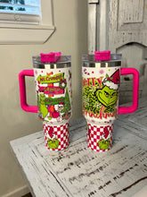 Load image into Gallery viewer, Pink Grinch Tumbler
