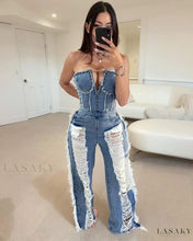 Load image into Gallery viewer, Distressed Jumpsuit
