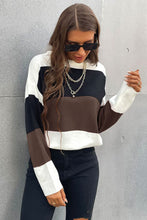 Load image into Gallery viewer, Longing For Fall Color Block Sweater
