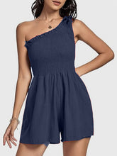 Load image into Gallery viewer, Smocked Single Shoulder Romper
