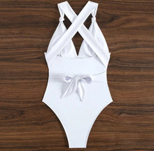 Load image into Gallery viewer, Cross Bandage One Piece Swimsuit
