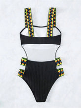 Load image into Gallery viewer, Cutout Wide Strap One-Piece Swimwear
