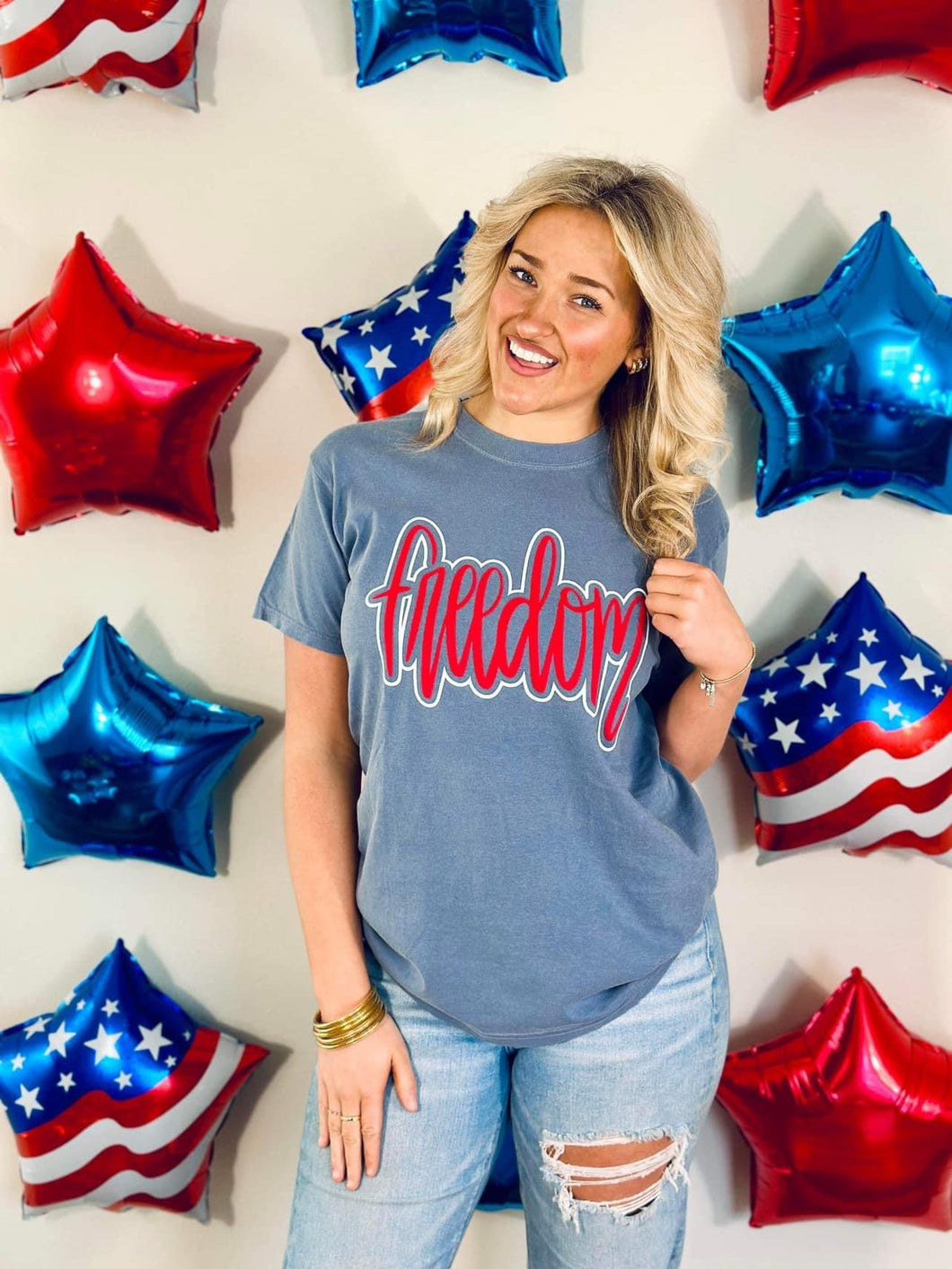 Freedom Tee - Puff + Glitter