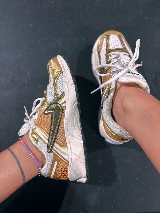 Gold/White Shoes