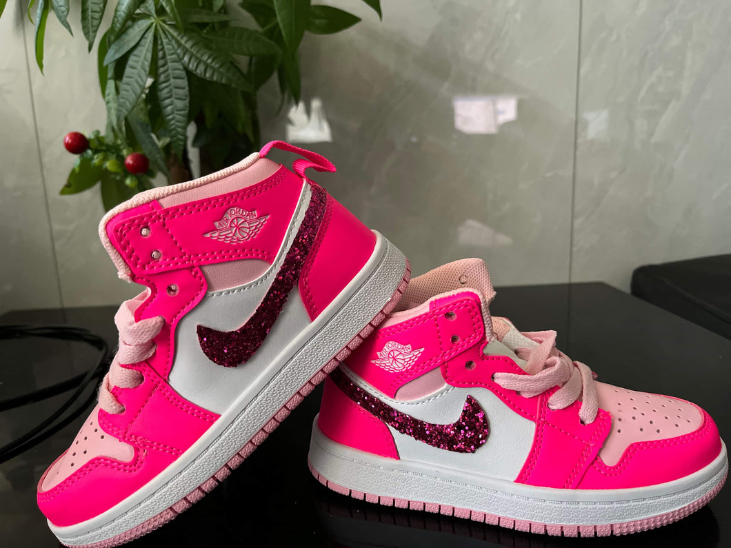 Pink Glitter Kid Shoes