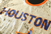 Load image into Gallery viewer, Gold Houston Astros Sequin Top
