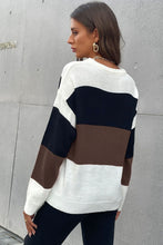 Load image into Gallery viewer, Longing For Fall Color Block Sweater
