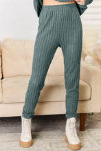 Load image into Gallery viewer, Basic Bae Full Size Notched Long Sleeve Top and Pants Set
