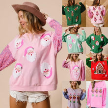 Load image into Gallery viewer, Sequin Oversized Pullovers
