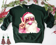 Load image into Gallery viewer, Peace Sign Bubble Gum Santa
