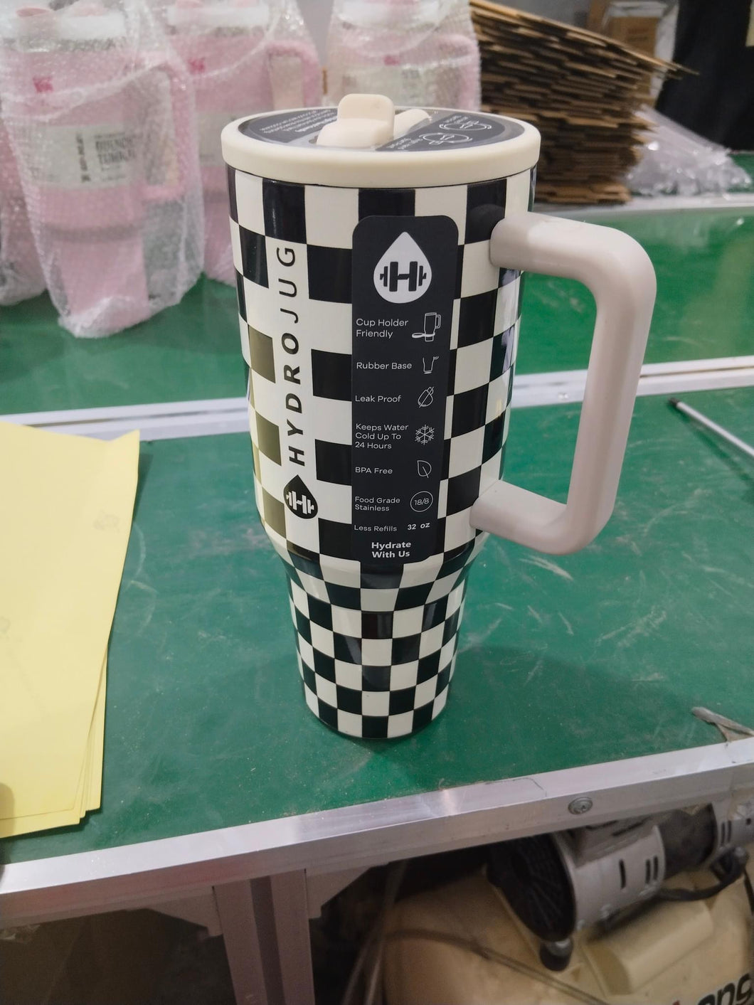 Checkered Hydro Tumbler