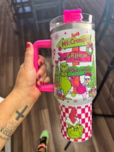 Load image into Gallery viewer, Pink Grinch Tumbler
