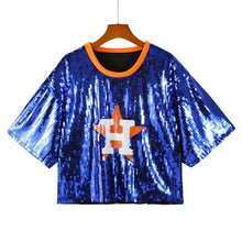 Load image into Gallery viewer, Houston Astros Sequin Top
