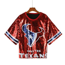 Load image into Gallery viewer, Houston Texans Sequin Top
