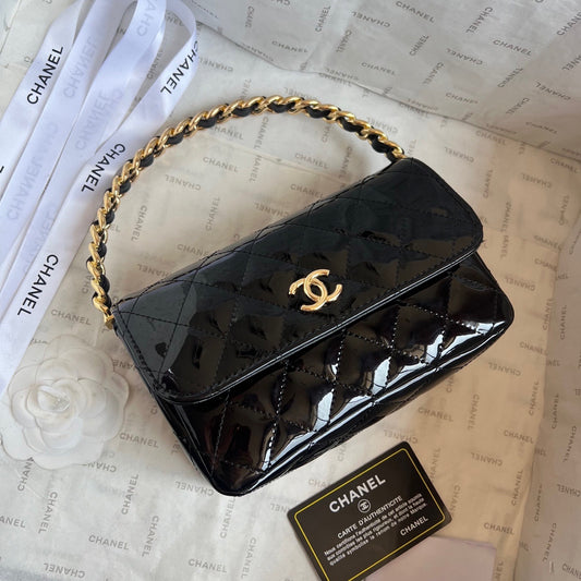 Black Glass Purse