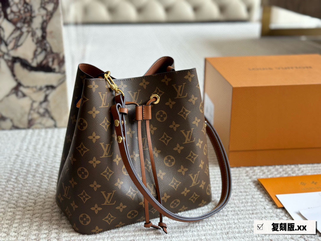 Brown Bucket Bag