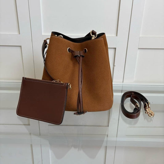 Brown Velvet Bucket