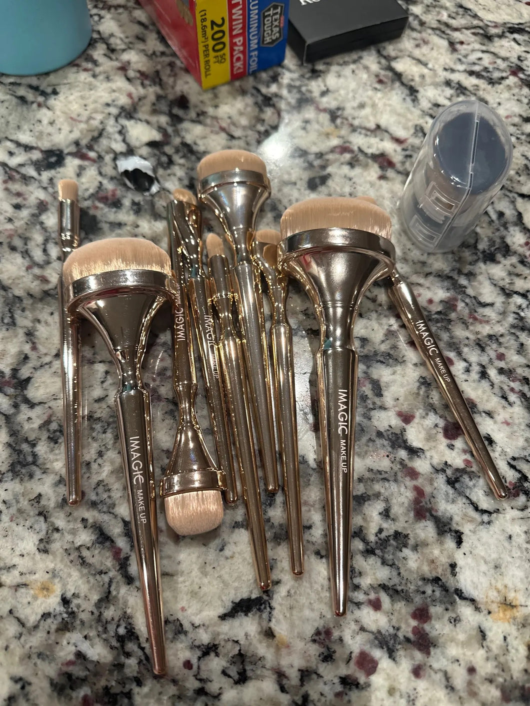 9 Piece Makeup Brush Set