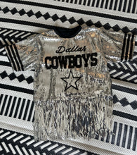 Load image into Gallery viewer, Cowboys Fringe Sequin Top
