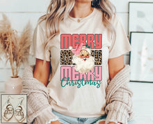 Load image into Gallery viewer, Pink Leopard Santa Merry Christmas
