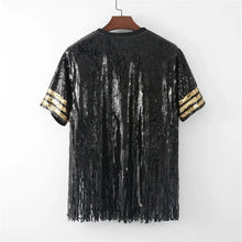 Load image into Gallery viewer, Cowboys Fringe Sequin Top
