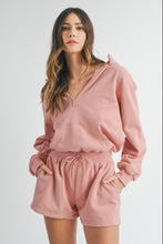 Load image into Gallery viewer, MABLE French Terry Hooded Romper
