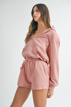 Load image into Gallery viewer, MABLE French Terry Hooded Romper
