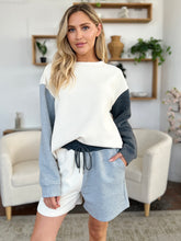 Load image into Gallery viewer, Double Take Full Size Contrast Drop Shoulder Top and Shorts Set
