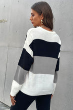 Load image into Gallery viewer, Longing For Fall Color Block Sweater
