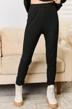 Load image into Gallery viewer, Basic Bae Full Size Notched Long Sleeve Top and Pants Set
