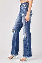 Load image into Gallery viewer, Risen Full Size Raw Hem Distressed Straight Jeans
