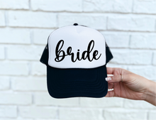 Load image into Gallery viewer, Bride DTF Printed Trucker Hat
