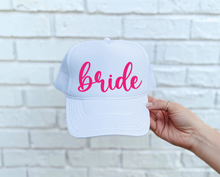 Load image into Gallery viewer, Bride DTF Printed Trucker Hat
