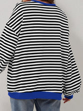 Load image into Gallery viewer, Striped Round Neck Long Sleeve T-Shirt
