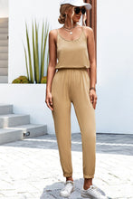 Load image into Gallery viewer, Scoop Neck Spaghetti Strap Jumpsuit
