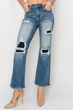 Load image into Gallery viewer, Risen Full Size High Rise Distressed Ankle Flare Jeans
