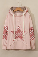 Load image into Gallery viewer, Drawstring Star Long Sleeve Hoodie
