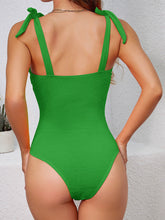 Load image into Gallery viewer, Tied Wide Strap One-Piece Swimwear
