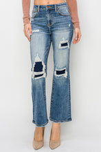 Load image into Gallery viewer, Risen Full Size High Rise Distressed Ankle Flare Jeans
