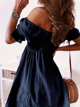 Load image into Gallery viewer, Full Size Ruffled Off-Shoulder Short Sleeve Dress
