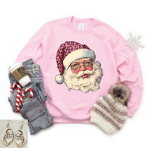 Load image into Gallery viewer, Pink Leopard Hat Santa
