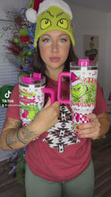 Load and play video in Gallery viewer, Pink Grinch Tumbler
