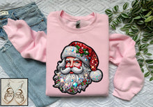 Load image into Gallery viewer, Faux Rhinestone Santa
