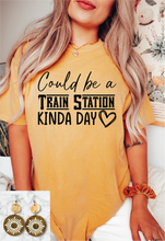 Load image into Gallery viewer, Could Be A Train Station Kind of Day Mustard
